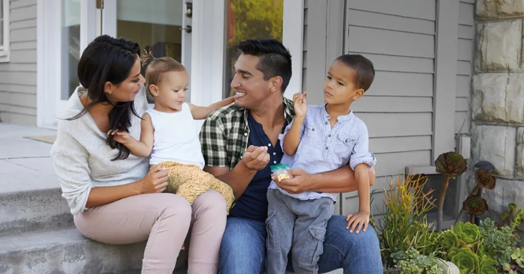 Ontario family enjoying home life – symbolizing the security of income protection through disability insurance